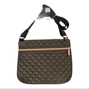 NWOT Green Quilted Bag w/ Adjustable Straps